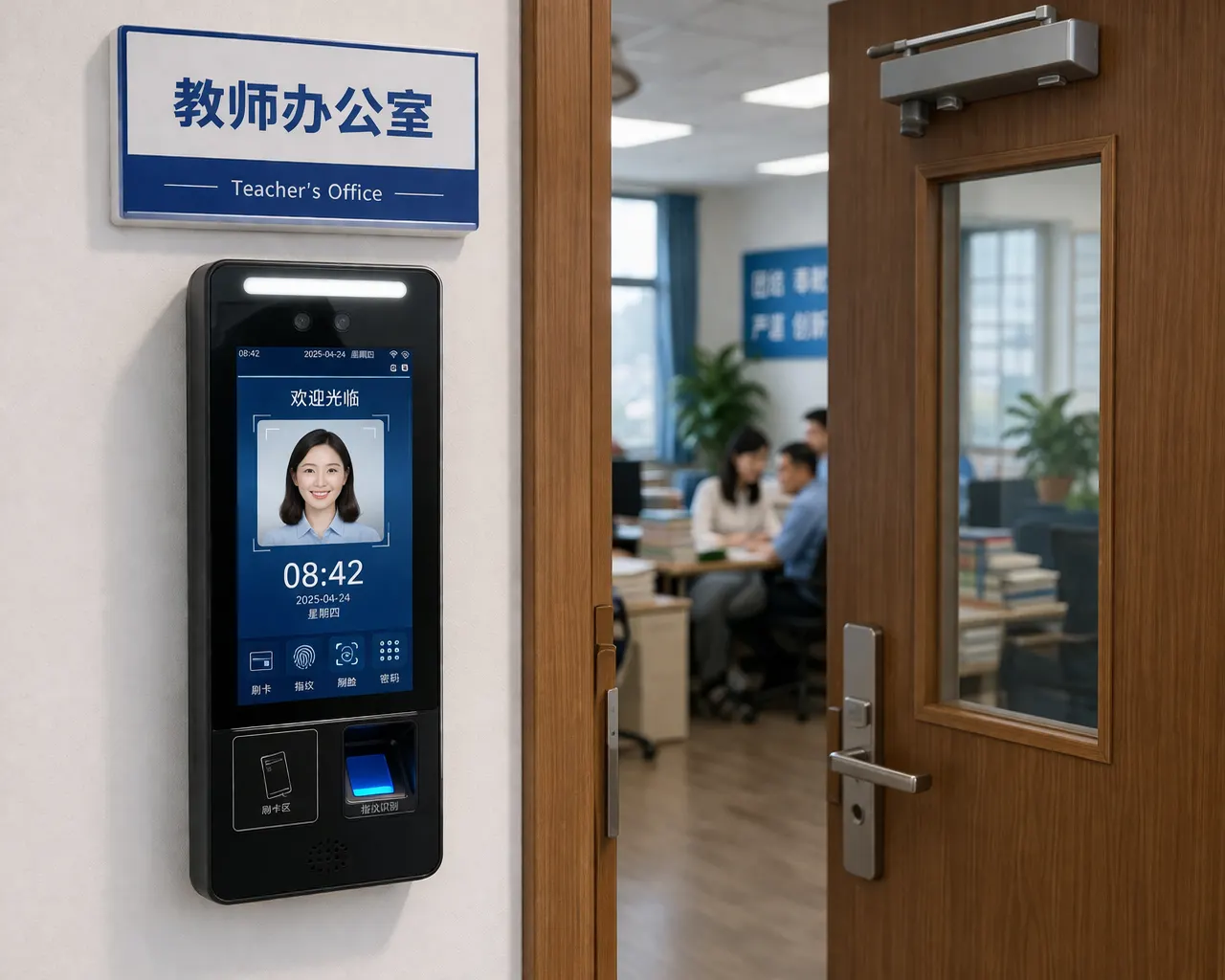 中小学校教师办公室智慧通行解决方案